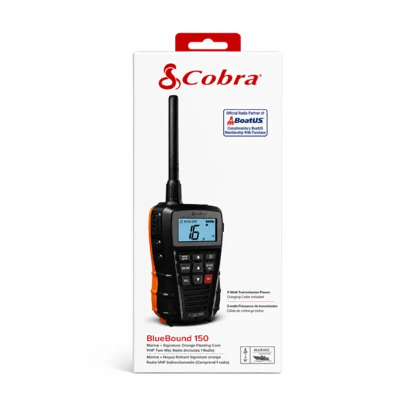 VHF Cobra blue bound 150